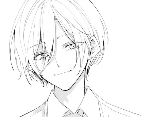 あなたの好きを形にします 簡易モノクロ着色タイプイラスト イメージ2