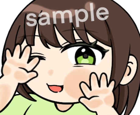 一点ものSNSアイコン用イラスト販売してます 加工OKでSNSアイコンとしてすぐに使えます イメージ1