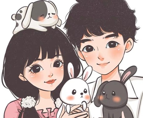 貴方の写真をイラスト描きます 人物・動物写真をオリジナルイラストに描きます イメージ2