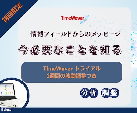 TimeWaverがあなたに必要なことを分析します 迷い・停滞の理由と次の一手を導く イメージ1