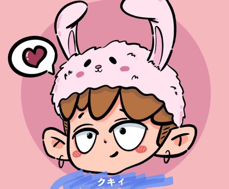 あなたの個性に合わせた似顔絵を制作いたします 個性を出しながらキュートなアイコンを提供！！ イメージ2