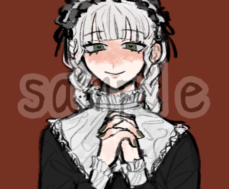 アイコンお描きします ダークな雰囲気のイラストをお描きします。 イメージ2