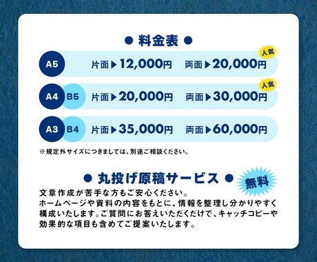 安心入稿で、成果につなぐチラシをつくります 伝わる構成設計。印刷業界10年以上のデザイナーが担当。 イメージ2