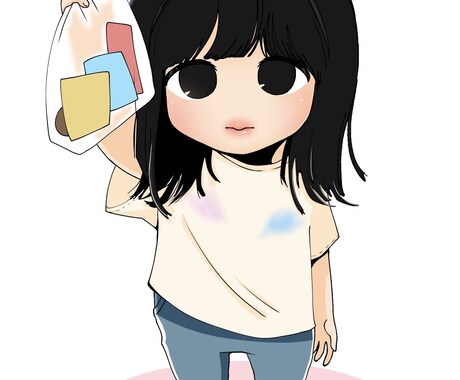 最短即日納品◎ちびキャライラストをお作りします 似顔絵OK！アイコンやプレゼントにぴったりのライト版です イメージ2