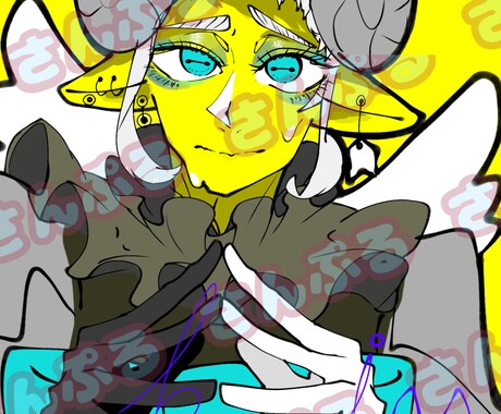 アイコン描きます (2次配布等の防止で狛戌のサインが入ります) イメージ2