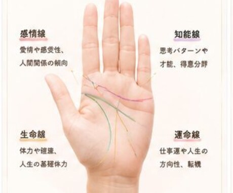仕事で悩む方にご好評∣最適な行動指針を提案します 手相でキャリア運を読み解き手相鑑定で運気とチャンスの波を見る イメージ1