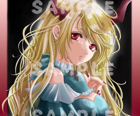 キレイ系オリジナル キャラクターイラストを描きます 10件まで特価中★SNSのアイコンやヘッダーなどに★ イメージ2