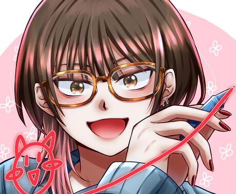 SNS等に使用できる似顔絵風イラスト描きます 【商業利用可】目を引くアイコンお描きします✨ イメージ1