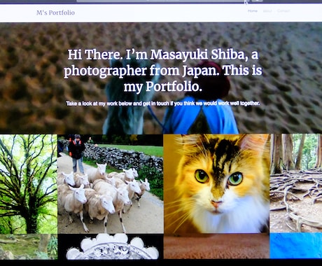 大阪：ポートフォリオサイトを構築します 「あなたの作品をシンプルで大胆に宣伝するサイト構築」 イメージ2