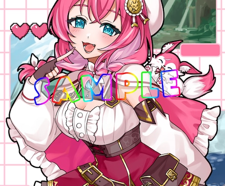 活動向けイラストお描きします 配信、動画活動に使える可愛いイラストが欲しい方にオススメ！ イメージ2