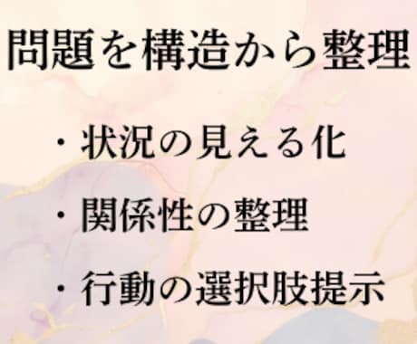モヤモヤを整理し、次の行動を考えます 様々な困り事や迷いを整理！現実的な選択肢を一緒に考えましょう イメージ2
