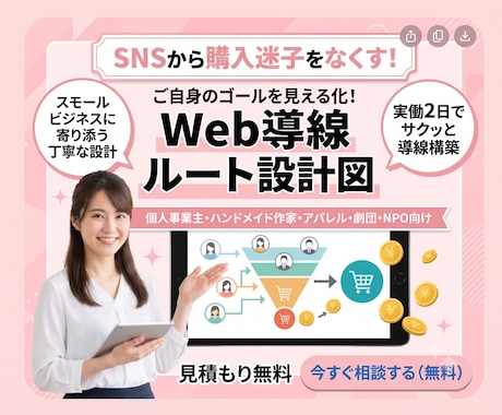 SNSから購入迷子をなくす！Web導線図を作ります HPやSNSを整理し購入・応援までの流れをスプシで見える化 イメージ1