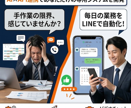 丸投げOK！LINE×AI自動化システム開発します あなただけの専用AI自動化システムを開発。 イメージ1