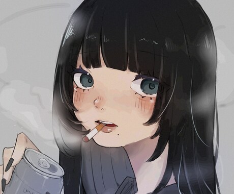 女性キャラクター限定‼️SNS等のアイコン描きます ロリータ系、メンヘラ系の女の子好きの方は是非！ イメージ1