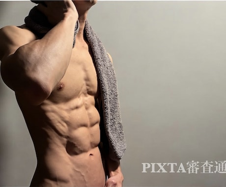 40代・細マッチョ☆腹筋パーツ素材撮影します 40代現役フィットネスモデルの割れた腹筋・肉体美をお届け イメージ2