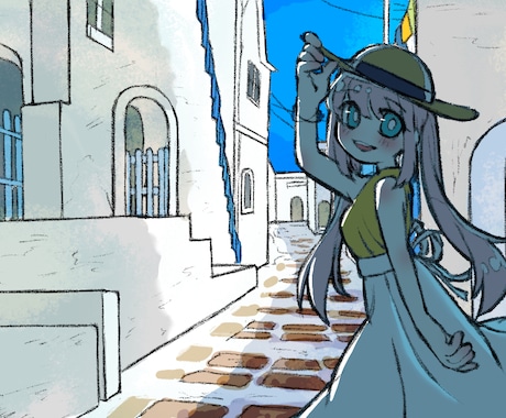 雰囲気のあるミニキャライラスト描きます イメージ1