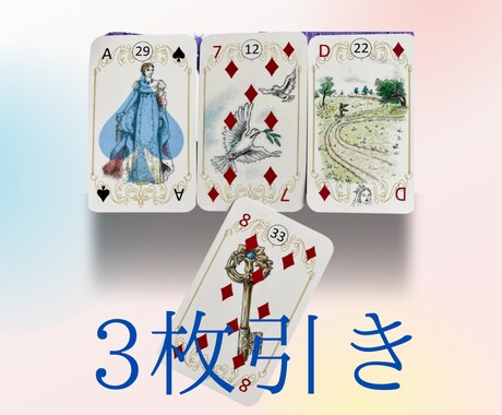 初出店!ルノルマンカードリーディング3枚引きします 初出店記念!ワンコイン!500円!2月28日まで! イメージ1