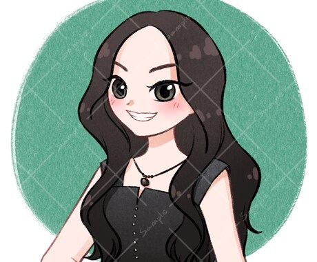 アイコンに使えるゆる可愛い似顔絵描きます かわいいイラスト似顔絵が欲しい方へ！ イメージ2