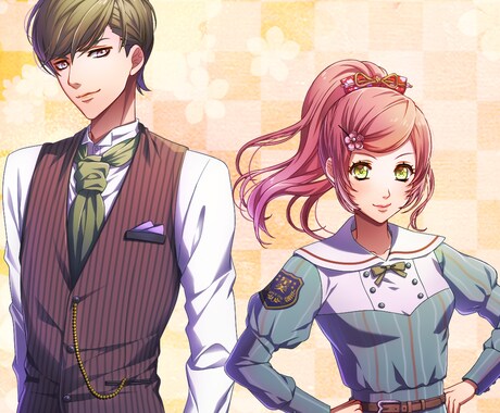 キャラクター全身イラスト承ります 商業、個人利用可。ゲーム、SNS、動画など！ イメージ1