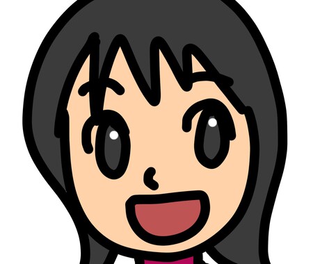シンプルな似顔絵イラスト作成します 肩から上のシンプルカラーで仕上げます イメージ1