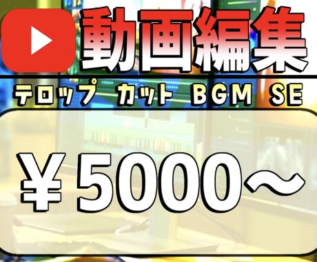 YouTube等の動画編集、請け負います 総再生数600万回｜テンポ重視編集 イメージ1