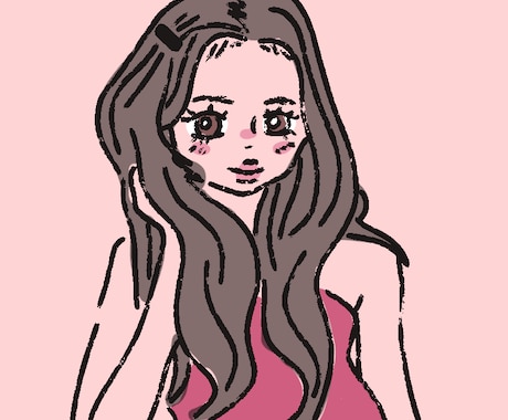 韓国風の可愛いアイコン描きます イメージ1