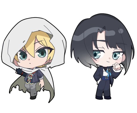 SDキャラ ちびキャラ デフォルメキャラできます 二次創作、オリジナル等…プレゼントやグッズ、アイコンにどうぞ イメージ2