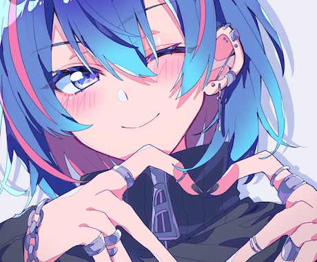 鮮やかなアニメ塗りでキャラクターイラスト描きます イメージ1