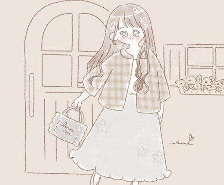 ふんわり優しいタッチのイラストを描きます しあわせのつまったまんまるほっぺ イメージ1