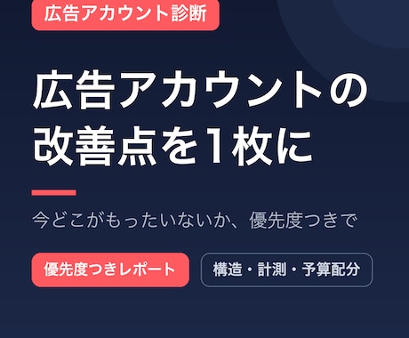 Google広告アカウントの改善点を診断します イメージ1