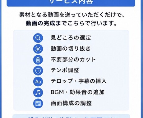伸びる切り抜き動画を作成します あなたの動画を、もっと多くの人に届ける切り抜きショート動画！ イメージ2