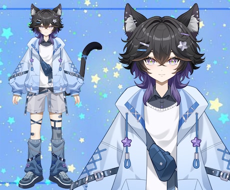 男性向け高品質デビューVtuberモデル制作します 著作権譲渡！修正無制限！高品質！初心者でも安心！一括制作！ イメージ2