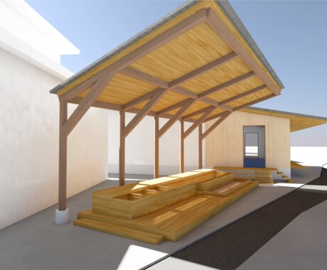 格安！建築向けラフパースを作成します 打ち合わせやスタディ用の資料を格安で！【高品質レンダリング】 イメージ1