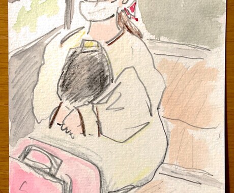 イラストを描きます クレヨン、水彩、色鉛筆を使い風景、花、野菜、などを描きます。 イメージ2