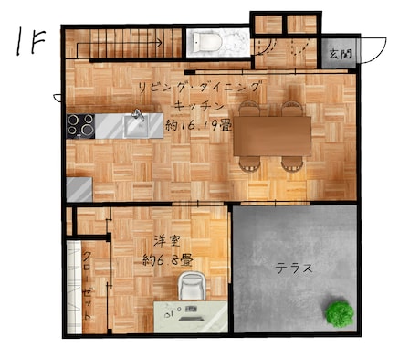 あなたの間取り図の魅力を引き出します あなたのプランから魅力とオリジナリティを更に引出します！ イメージ2