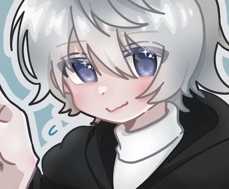 可愛い系統のイラストを描きます ふんわり系 可愛い系 病みかわ系 イメージ1
