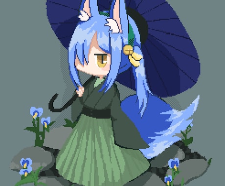 かわいいドット絵イラスト制作いたします ゲーム風立ち絵やSNSアイコンなどなど イメージ2