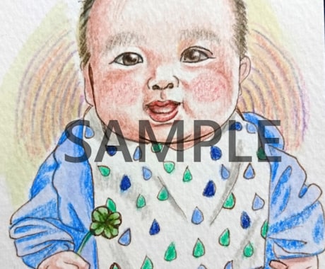 似顔絵(リアル寄りorデフォルメ寄り)描きます アナログ絵(水彩色鉛筆）かデジ絵をデータでお渡しします イメージ1