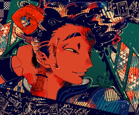 鮮やかな色合いで目を引くアイコン・イラスト描きます キャラクターの物語やモチーフをロゴや背景に落とし込みます！ イメージ2