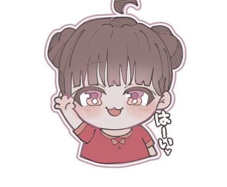 アイコンやSNS用のイラスト描きます ふわふわデフォルメのかわいいイラストデザインしてます イメージ2