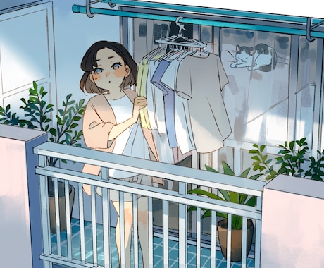 一枚絵描きます 動画やヘッダーにも使える、こだわりの一枚を描きます！ イメージ2