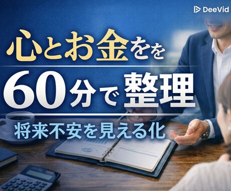 FP歴14年のFPが心とお金を60分で整理します 将来の不安を見える化して次の一手を明確にします！ イメージ1