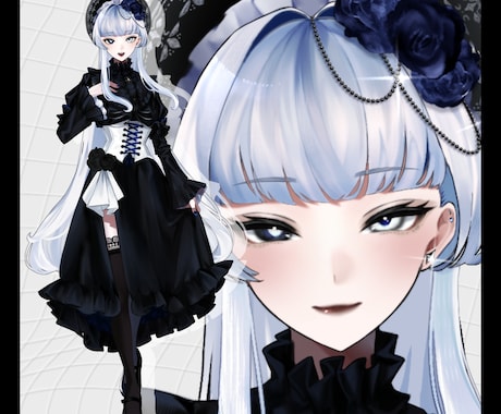IRIAM向け立ち絵描きます 立ち絵/デフォルメ/モチーフアイコンリングなど！ イメージ2