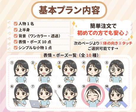 SNS特化⭐︎ミニキャラアイコン10点制作します 高画質納品◎商用無料◎SNSスターター様にもおすすめ♩ イメージ2