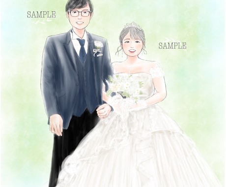 ウェディングイラスト描きます ♡記念日、ウェルカムボードなどに♡ イメージ2