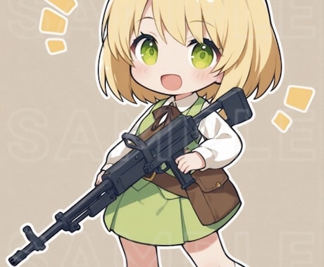 商用無料！アニメ調なミニキャライラスト作成します ファンタジーRPGゲーム作画経験あり！男女どちらも可◎ イメージ2
