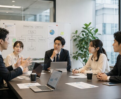 業務効率化(会議スリム化)ます 業務時間に占める割合が会議参加。会議を減らし業務に集中。 イメージ2