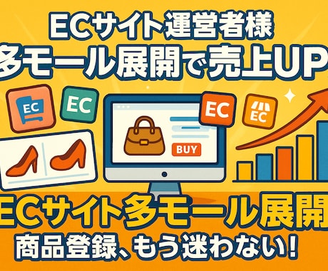 ECサイトへの商品登録移行/出品代行します EC通販歴10年のノウハウを提供します イメージ1