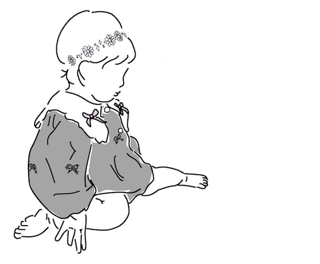主に人物、ペットの線画イラスト書きます イメージ1