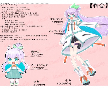 立ち絵 サムネイル アイコン お描きします 立ち絵 サムネイル アイコン かわいい系のイラストが得意です イメージ2